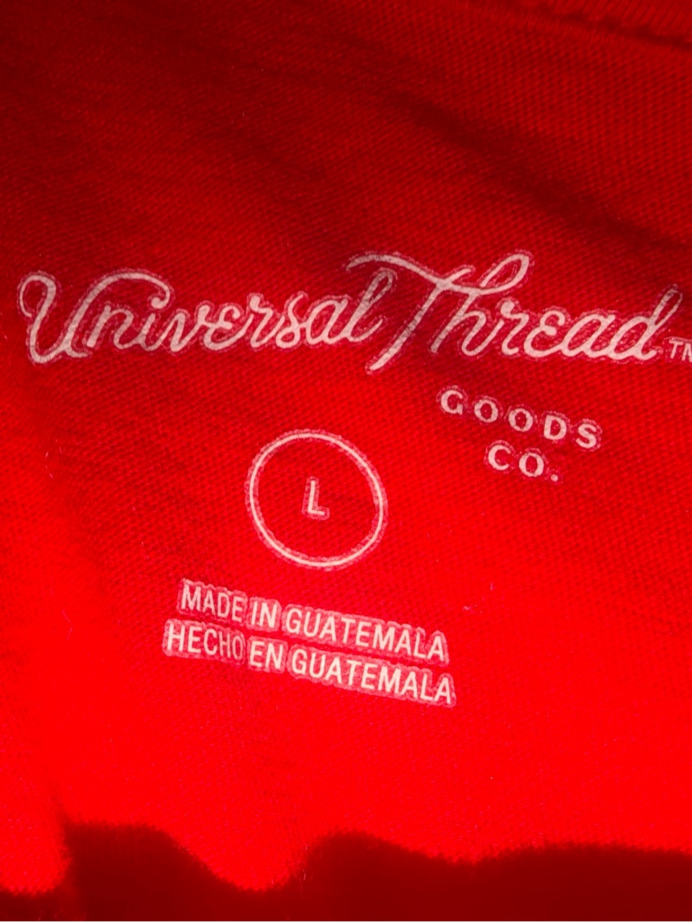 Universal Thread Red Cropped T-Shirt - Picture 4 of 4